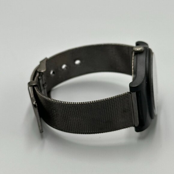 Miykon Watch Men Black Day Date Dial 38MM Mesh Buckle Band New Battery 9 Inch - Picture 9 of 13